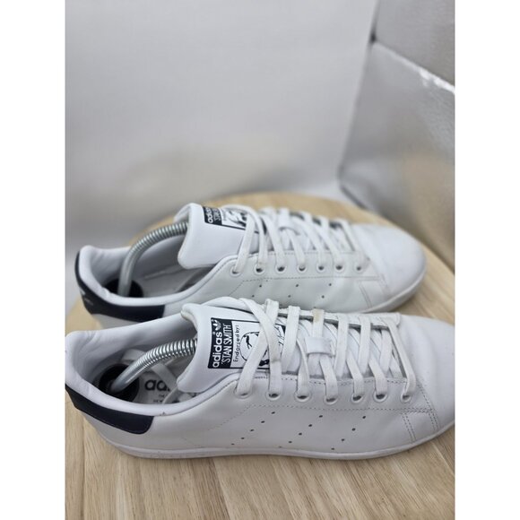Adidas Stan Smith Men's Size 9.5 Athletic Shoes White Blue Casual Sneakers EUC - Picture 6 of 8
